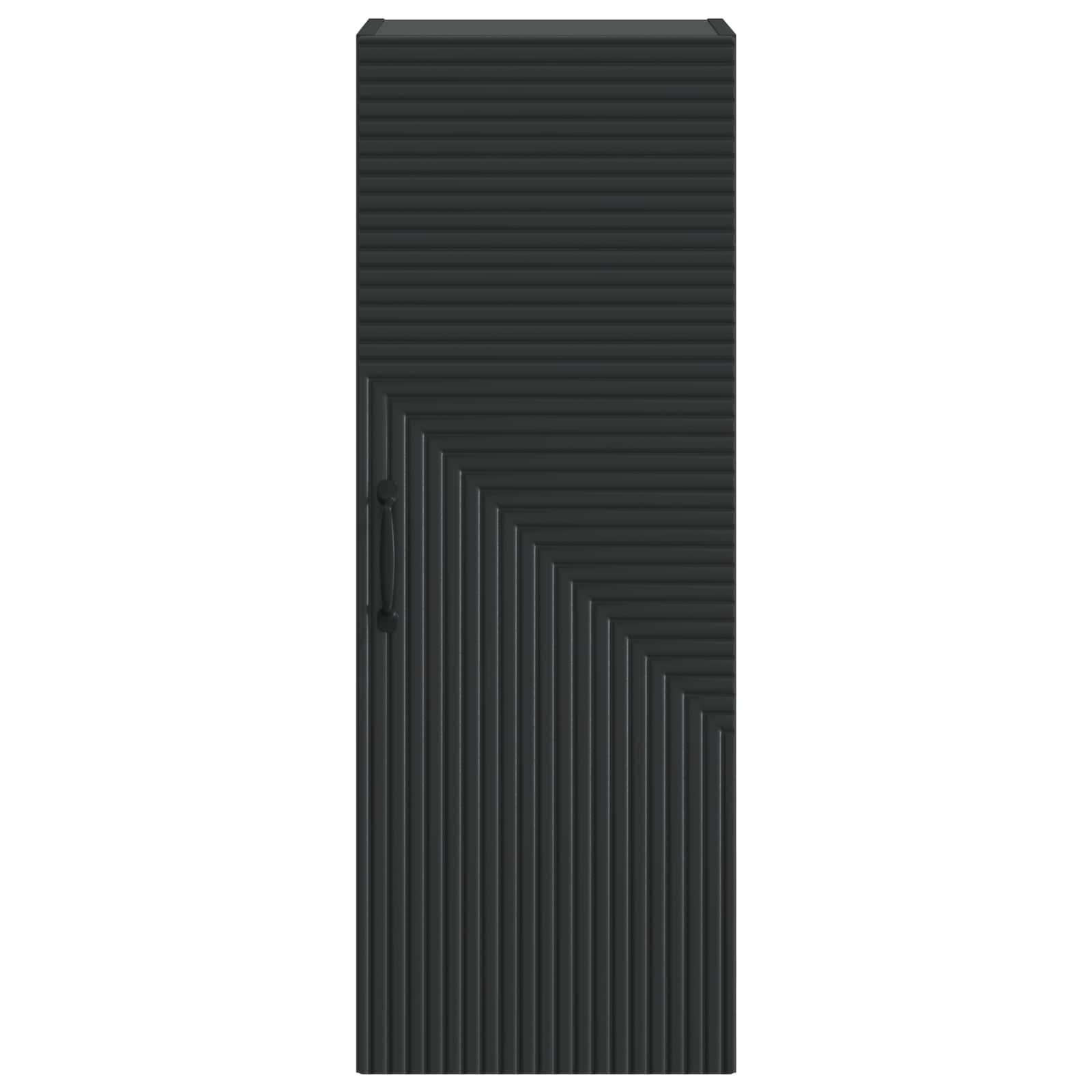 vidaXL Szafka ścienna Czarny 33 x 34,5 x 90 cm Drewno inżynieryjne