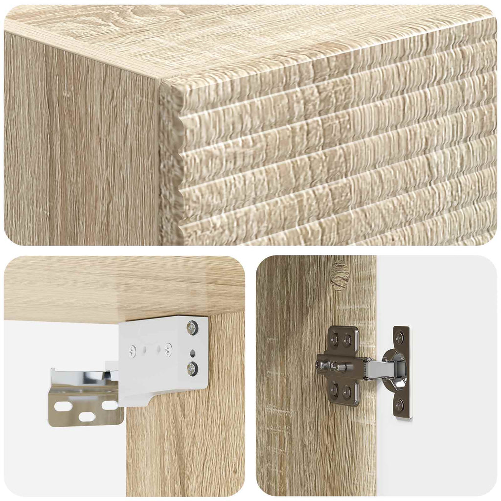vidaXL Szafka ścienna dąb Sonoma 33 x 34,5 x 90 cm Drewno inżynieryjne