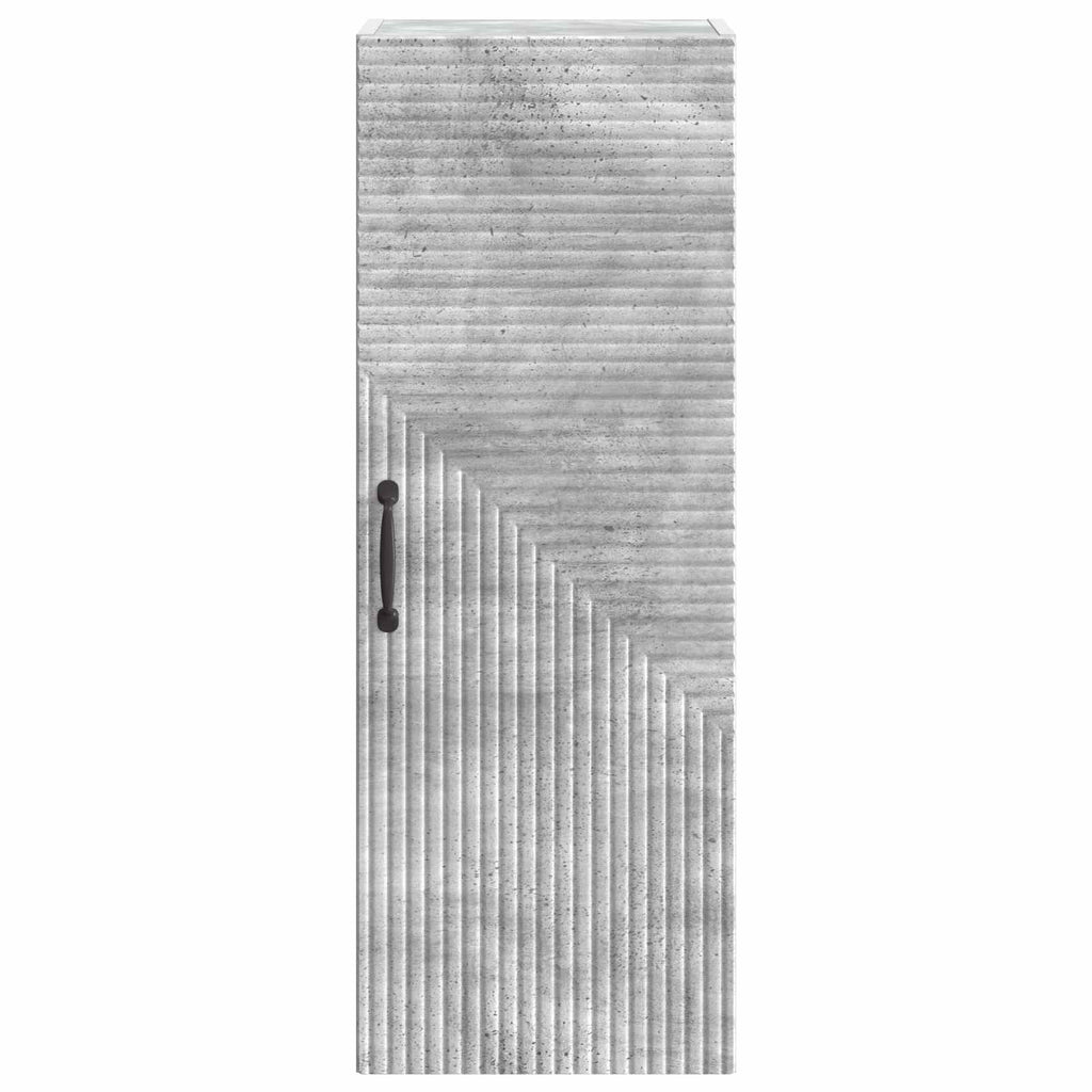 vidaXL Szafka ścienna Betonowy szary 33 x 34,5 x 90 cm
