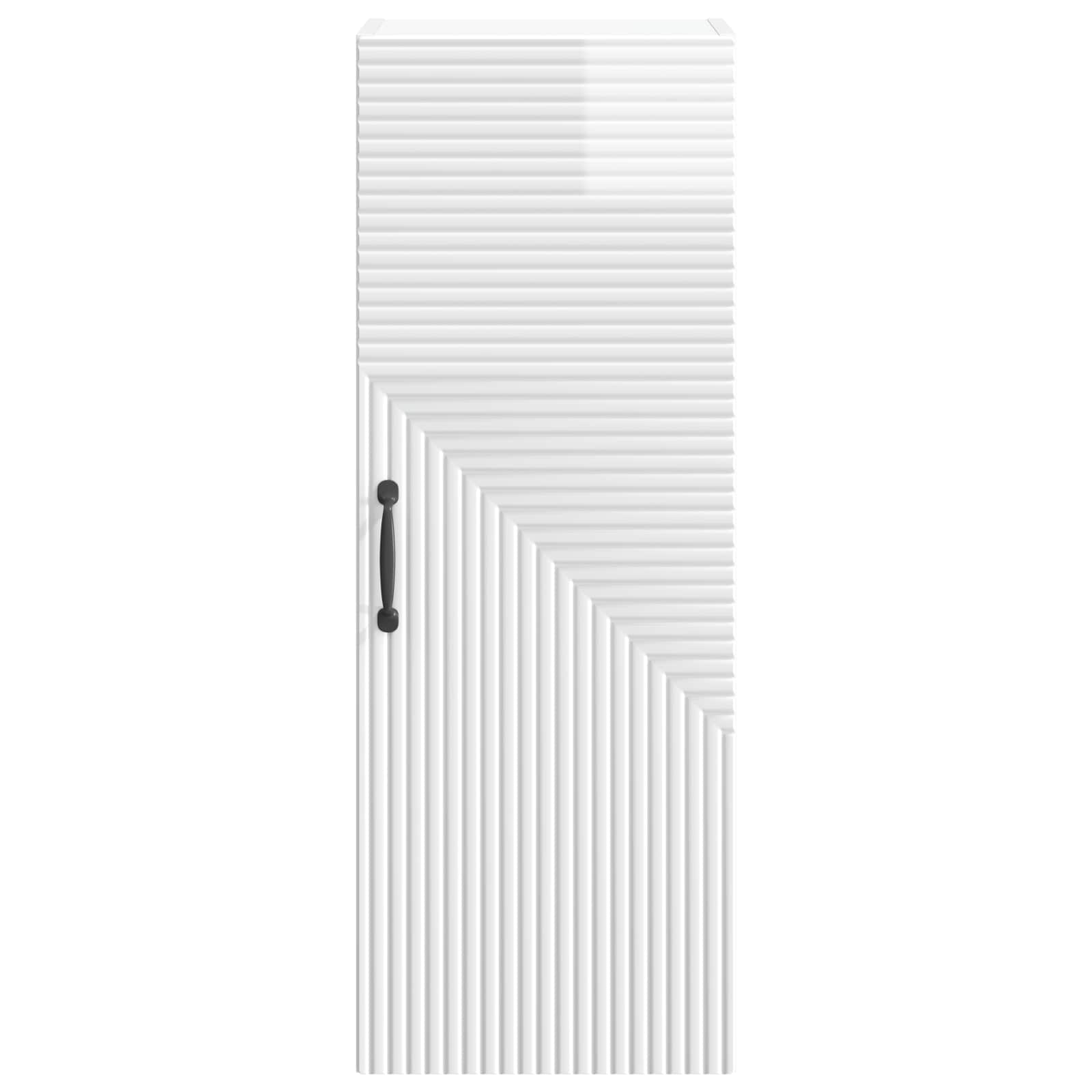 vidaXL Szafka ścienna Biały wysoki połysk 33 x 34,5 x 90 cm