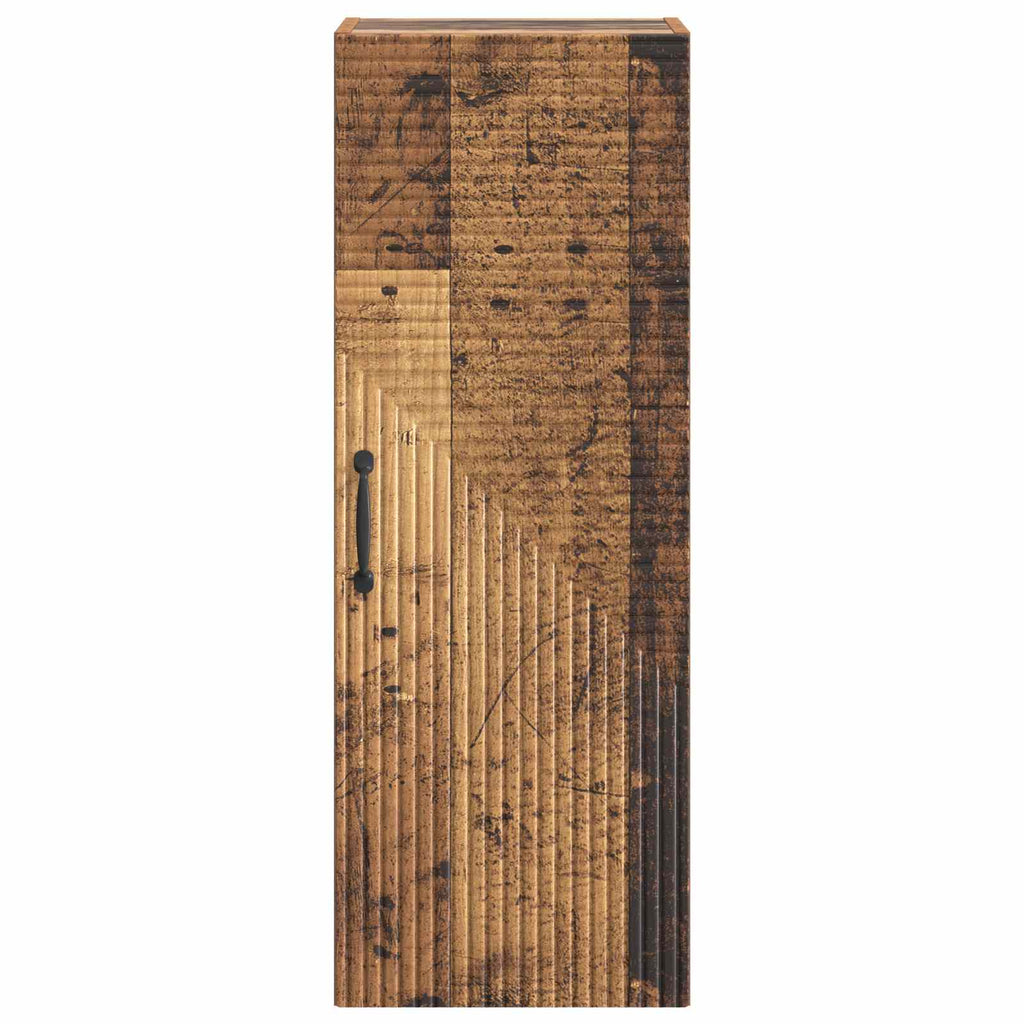 vidaXL Szafka ścienna Stare drewno 33 x 34,5 x 90 cm