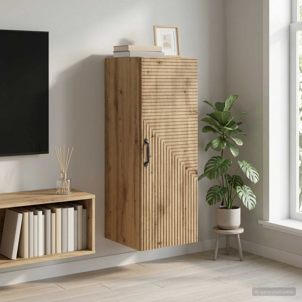 vidaXL Szafka ścienna 33 x 34,5 x 90 cm Drewno inżynieryjne