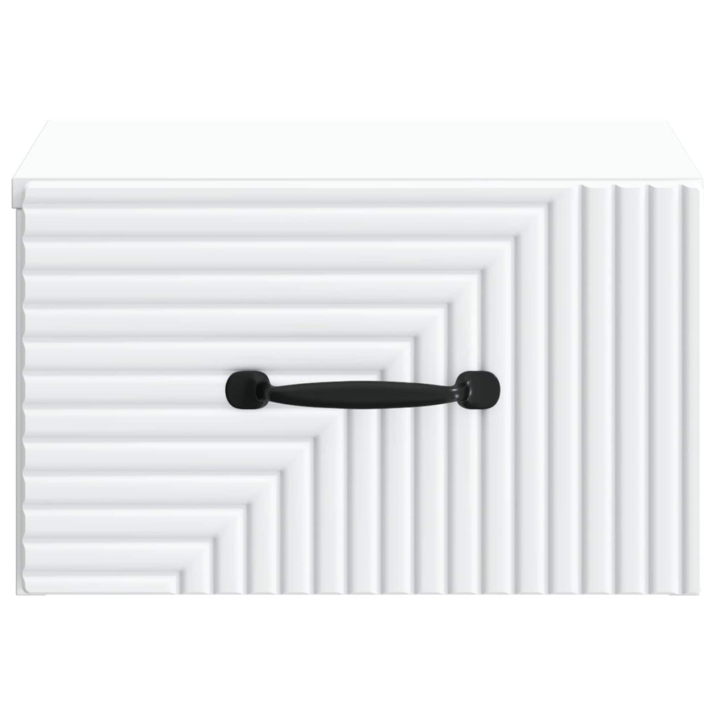 vidaXL Wisząca Szafka Nocna z szufladą 2 pcs Biały 34,5 x 33 x 20 cm