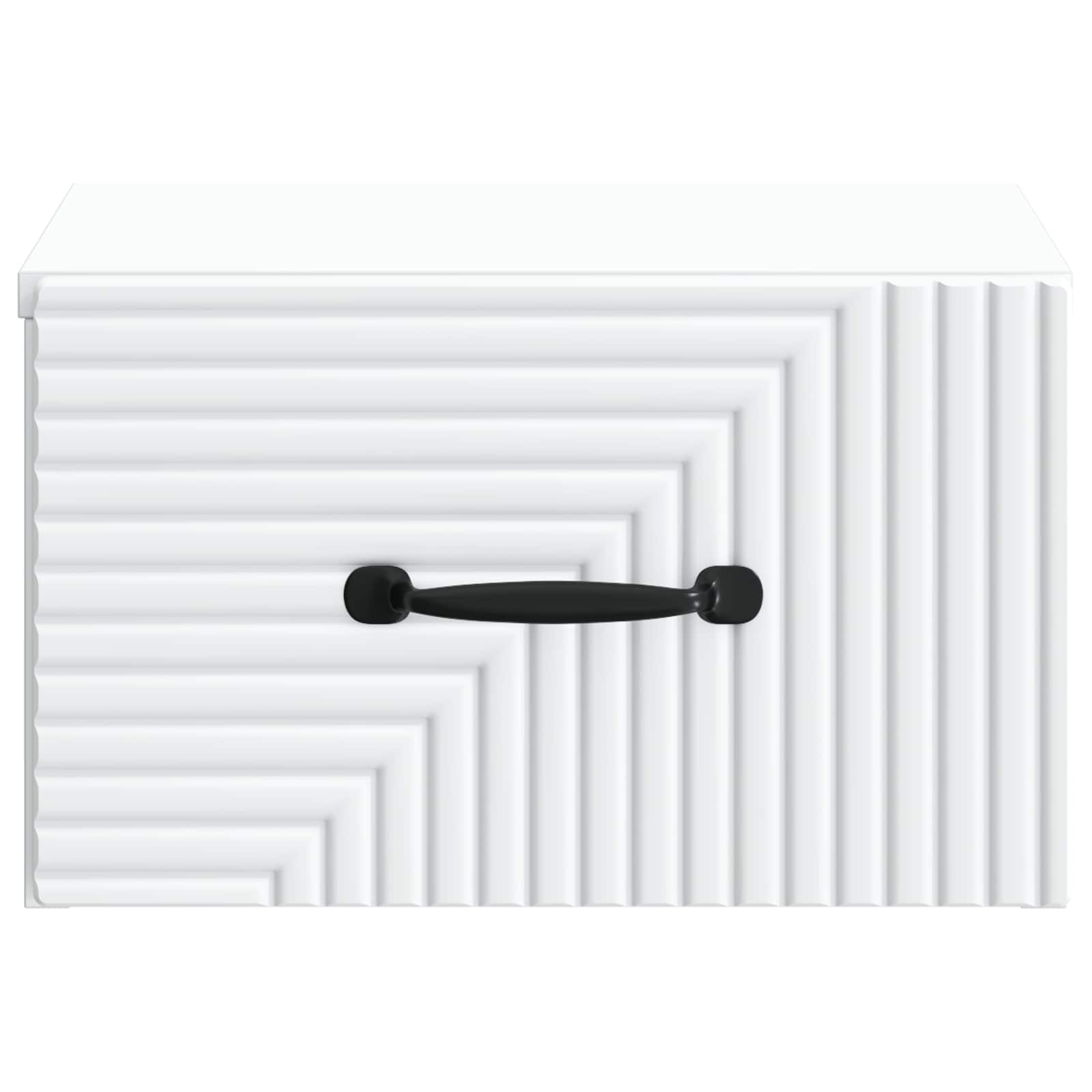 vidaXL Wisząca Szafka Nocna z szufladą 2 pcs Biały 34,5 x 33 x 20 cm