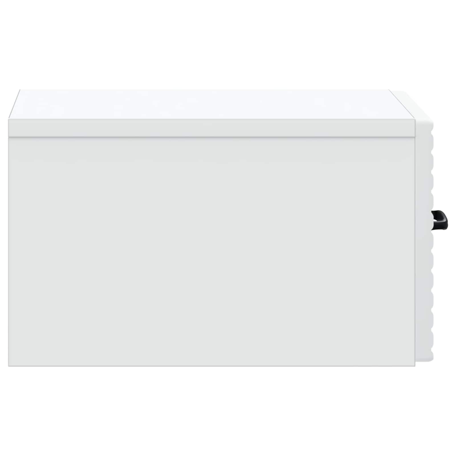 vidaXL Wisząca Szafka Nocna z szufladą 2 pcs Biały 34,5 x 33 x 20 cm