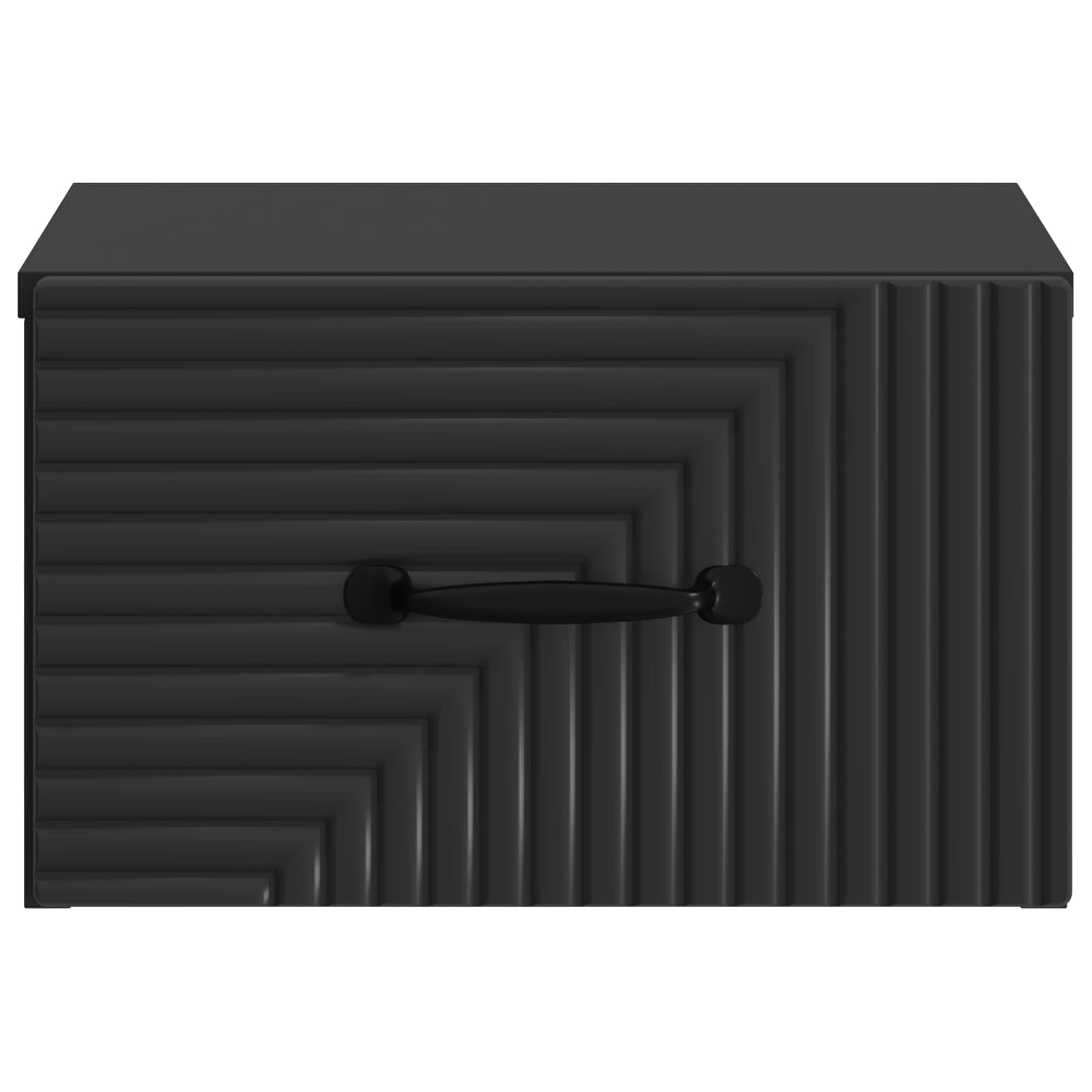 vidaXL Wisząca Szafka Nocna z szufladą 2 pcs Czarny 34,5 x 33 x 20 cm