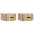 vidaXL Wisząca Szafka Nocna 2 pcs dąb Sonoma 34,5 x 33 x 20 cm