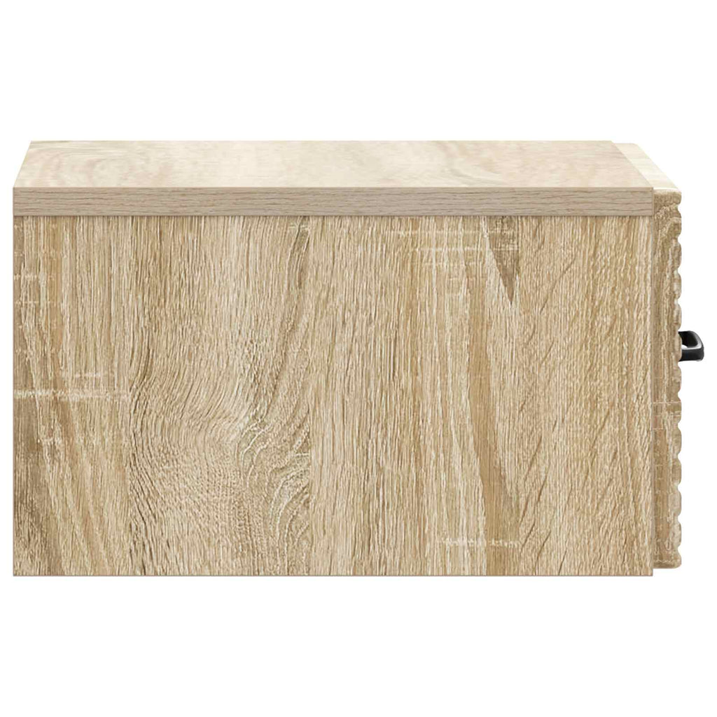 vidaXL Wisząca Szafka Nocna 2 pcs dąb Sonoma 34,5 x 33 x 20 cm