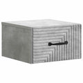 vidaXL Wisząca Szafka Nocna Betonowy szary 34,5 x 33 x 20 cm