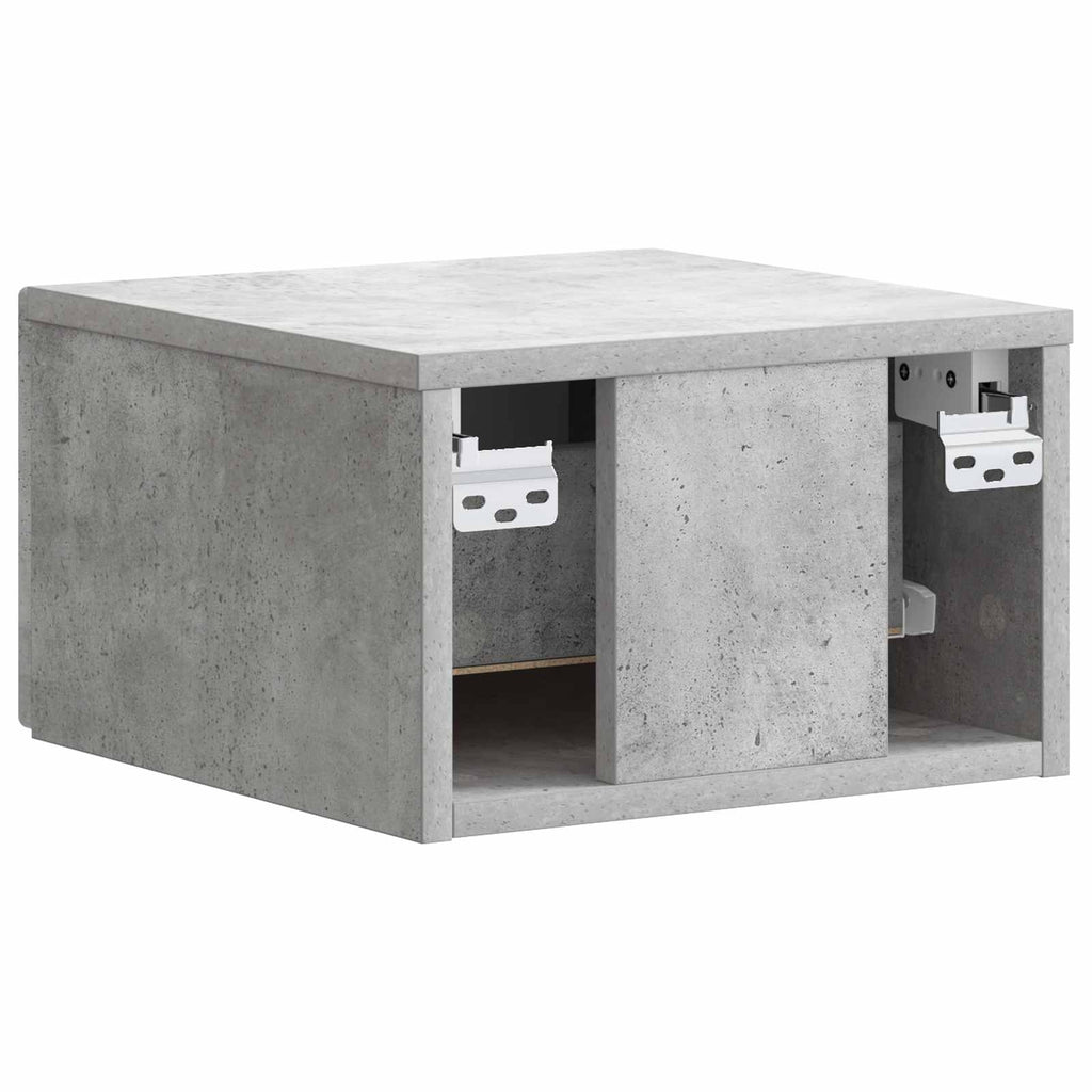 vidaXL Wisząca Szafka Nocna Betonowy szary 34,5 x 33 x 20 cm