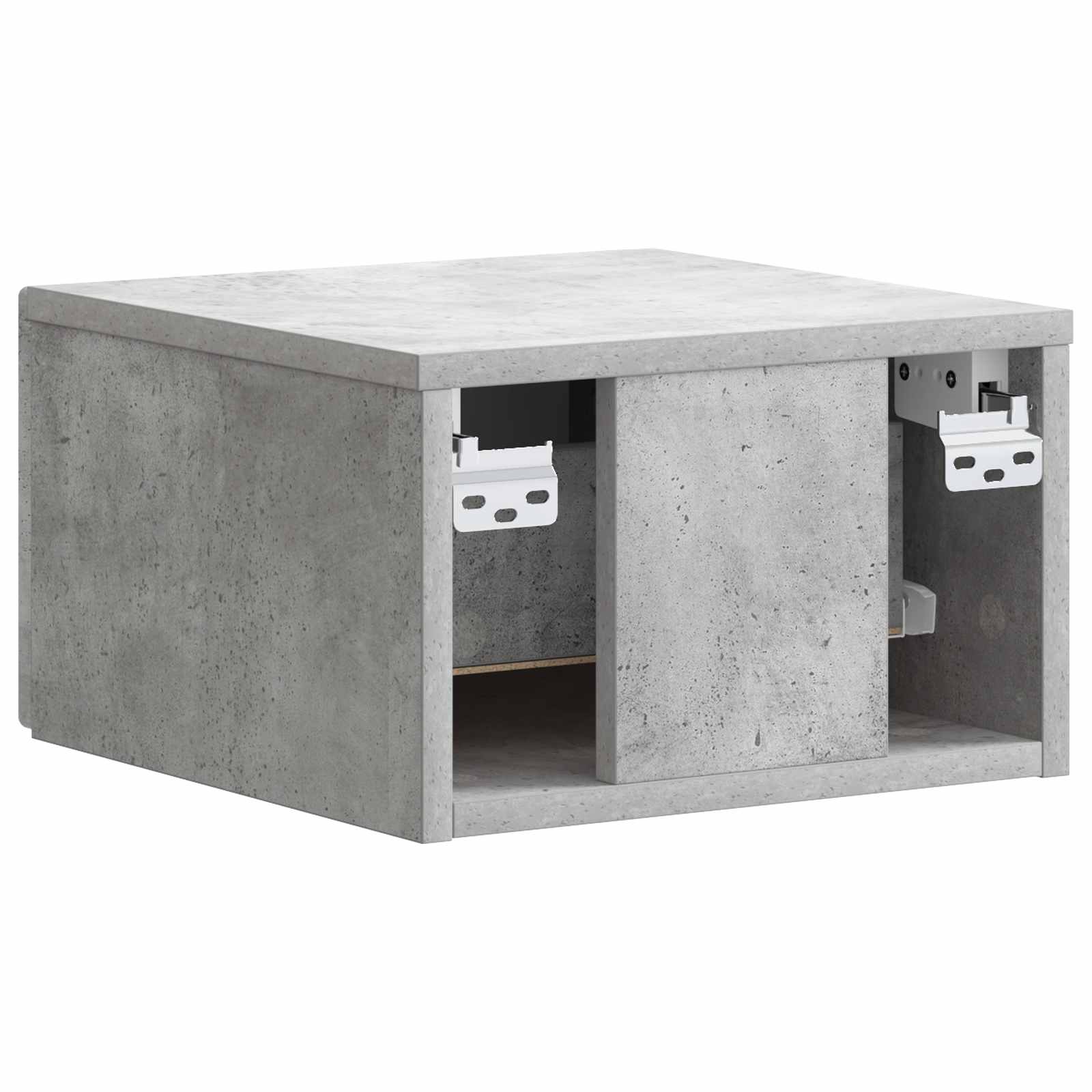 vidaXL Wisząca Szafka Nocna Betonowy szary 34,5 x 33 x 20 cm