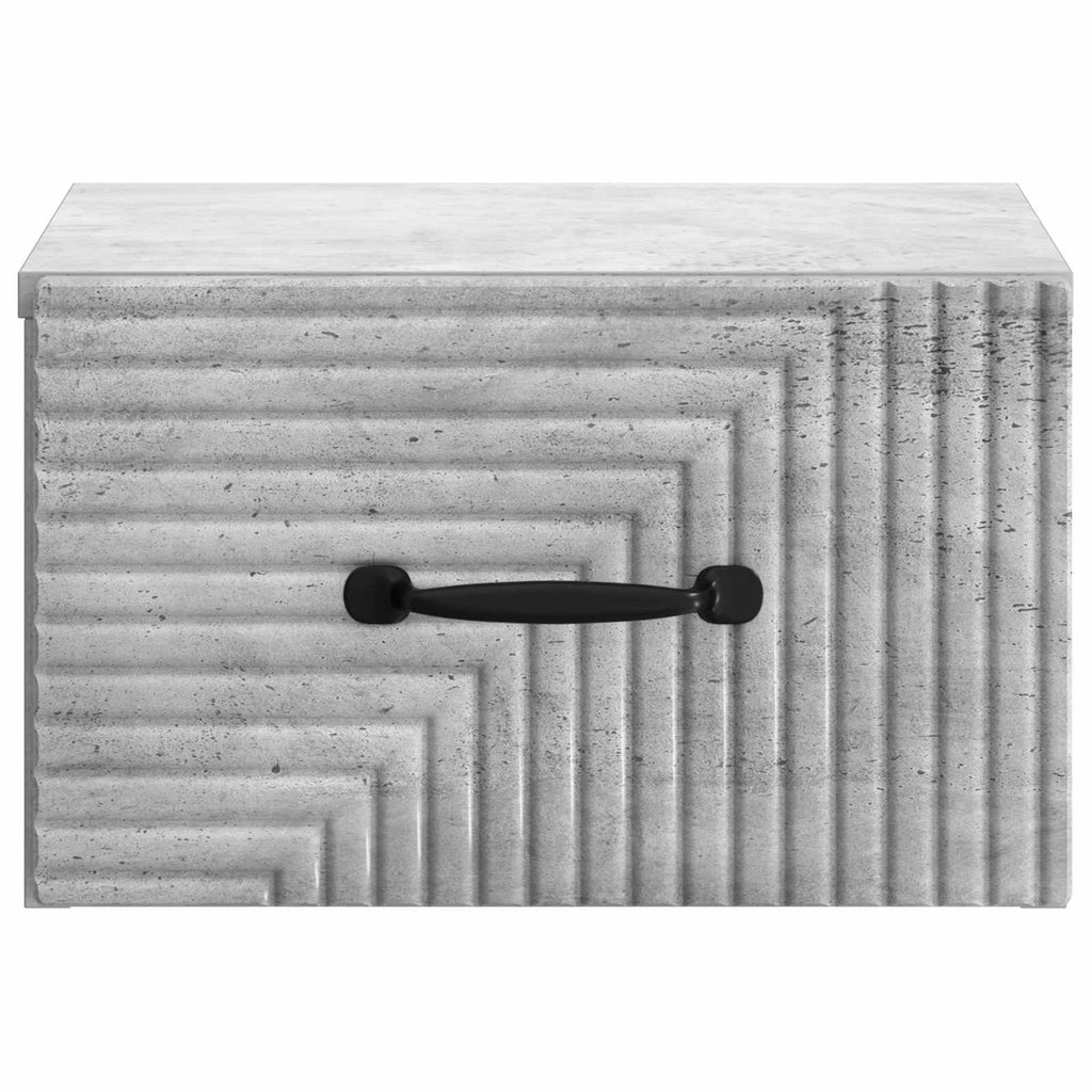 vidaXL Wisząca Szafka Nocna Betonowy szary 34,5 x 33 x 20 cm
