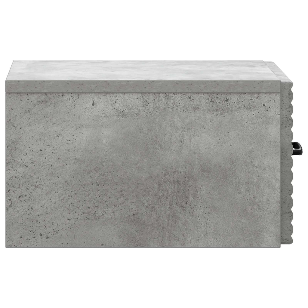 vidaXL Wisząca Szafka Nocna Betonowy szary 34,5 x 33 x 20 cm