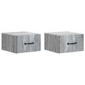 vidaXL Wisząca Szafka Nocna 2 pcs Szary Sonoma 34,5 x 33 x 20 cm