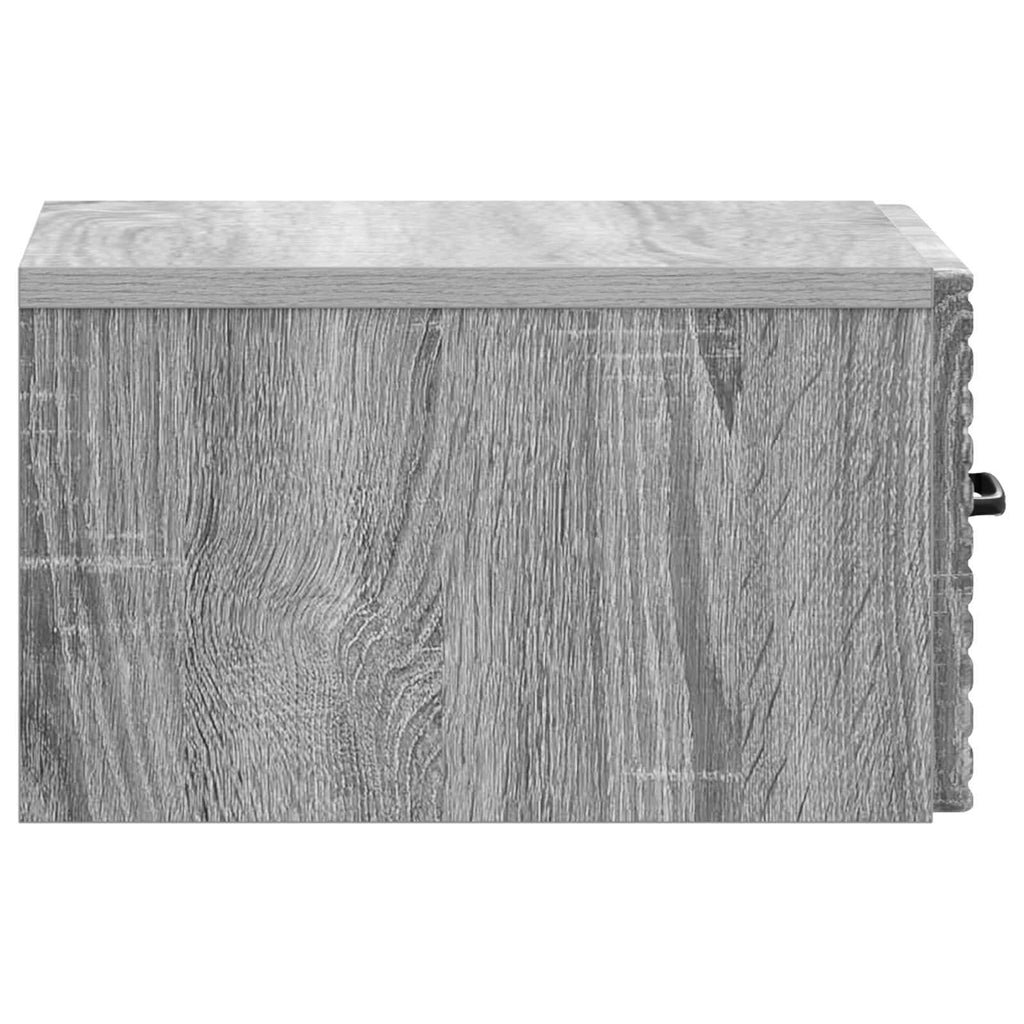 vidaXL Wisząca Szafka Nocna 2 pcs Szary Sonoma 34,5 x 33 x 20 cm