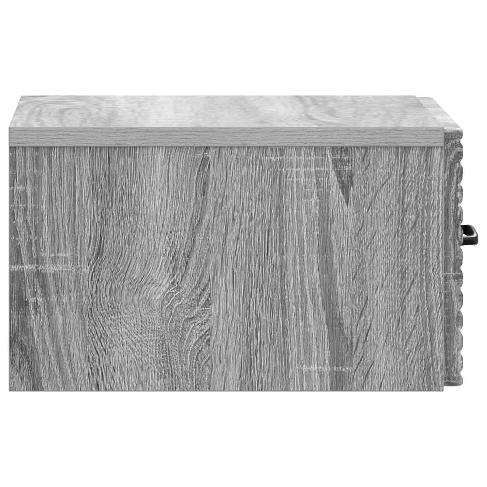 vidaXL Wisząca Szafka Nocna 2 pcs Szary Sonoma 34,5 x 33 x 20 cm