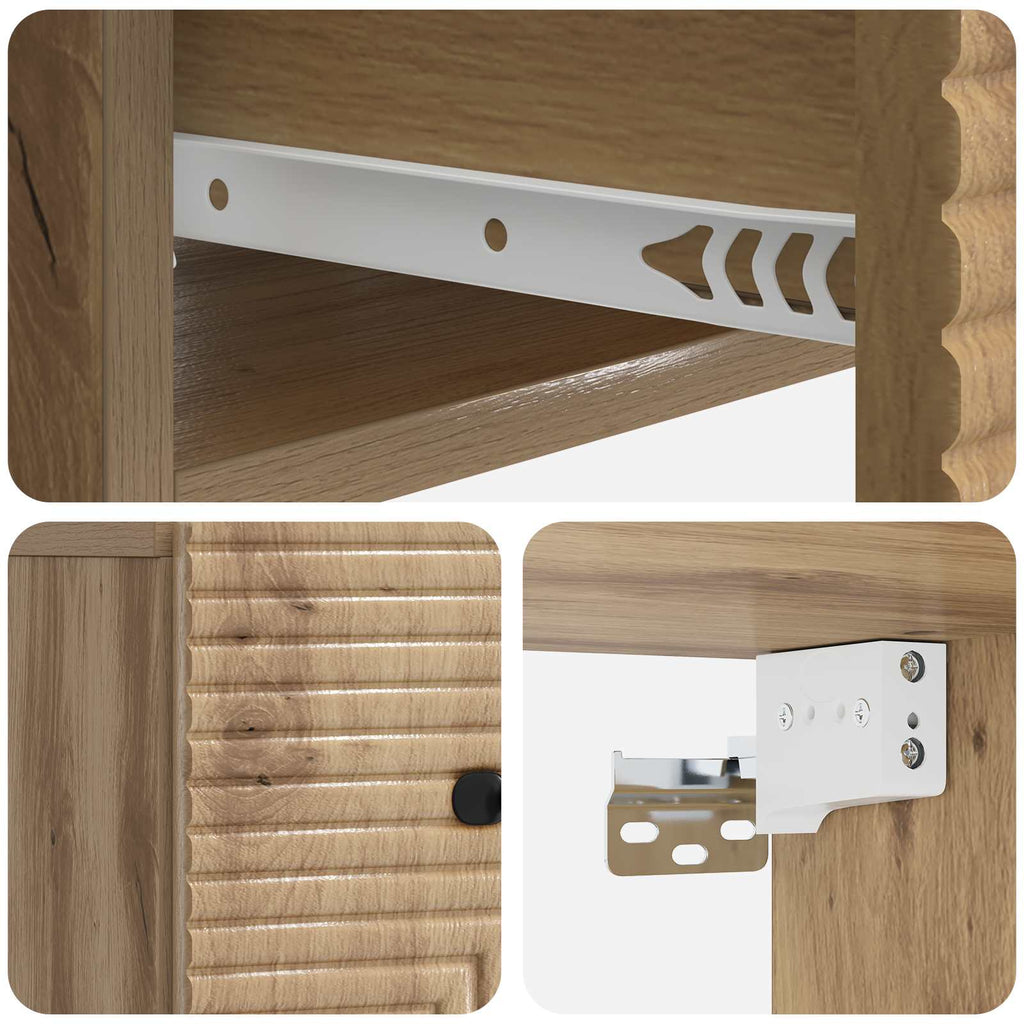vidaXL Wisząca Szafka Nocna 2 pcs Dąb artisan 34,5 x 33 x 20 cm