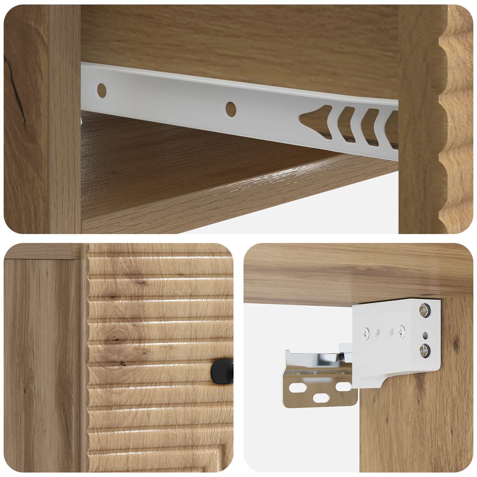 vidaXL Wisząca Szafka Nocna 2 pcs Dąb artisan 34,5 x 33 x 20 cm