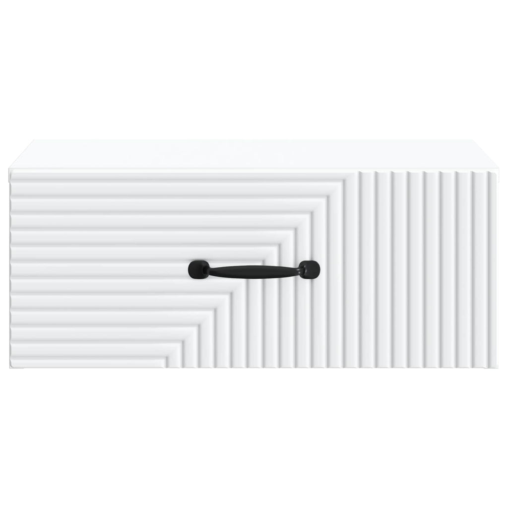 vidaXL Wisząca Szafka Nocna z szufladą 2 pcs Biały 49 x 34,5 x 20 cm