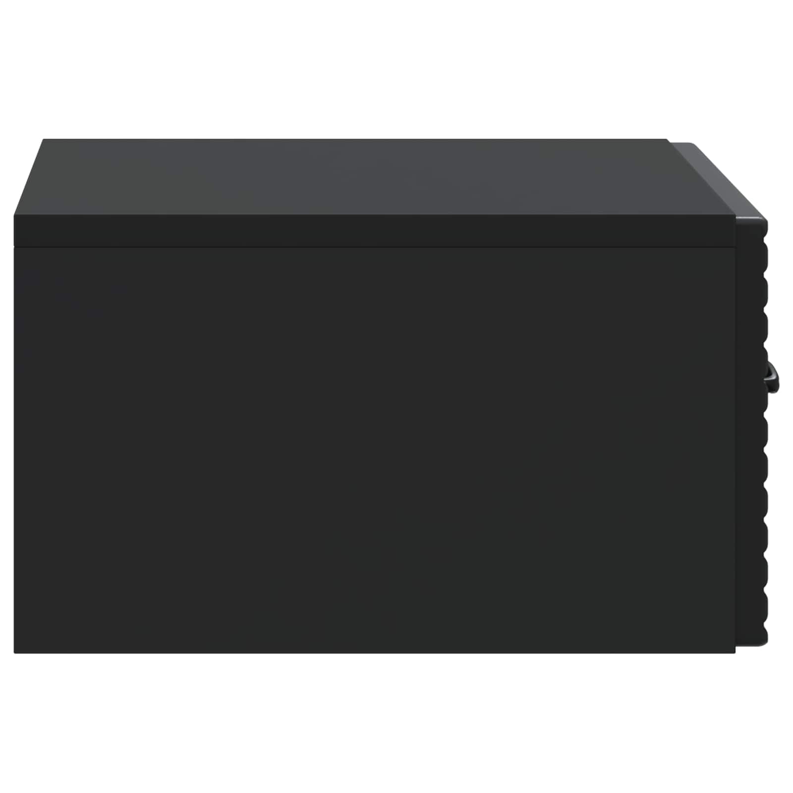 vidaXL Wisząca Szafka Nocna z szufladą Czarny 49 x 34,5 x 20 cm