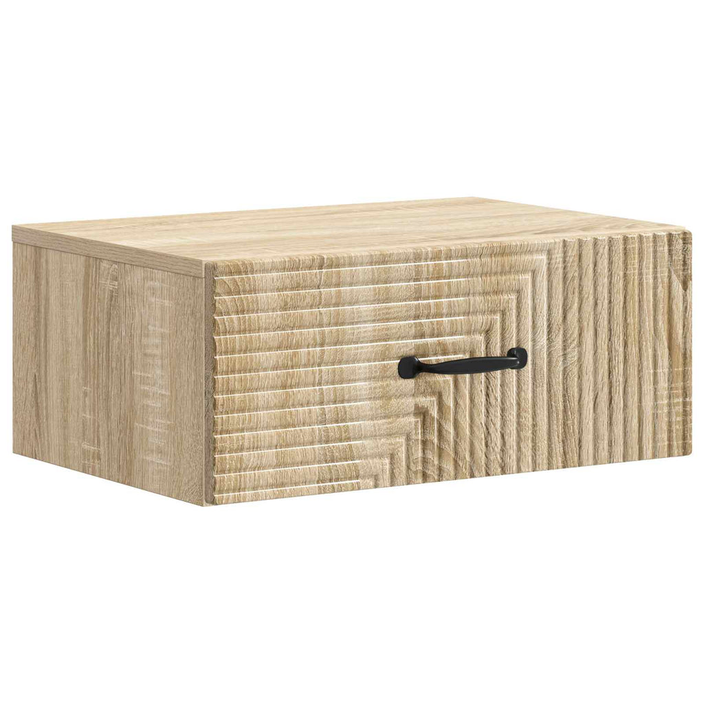 vidaXL Wisząca Szafka Nocna z szufladą dąb Sonoma 49 x 34,5 x 20 cm
