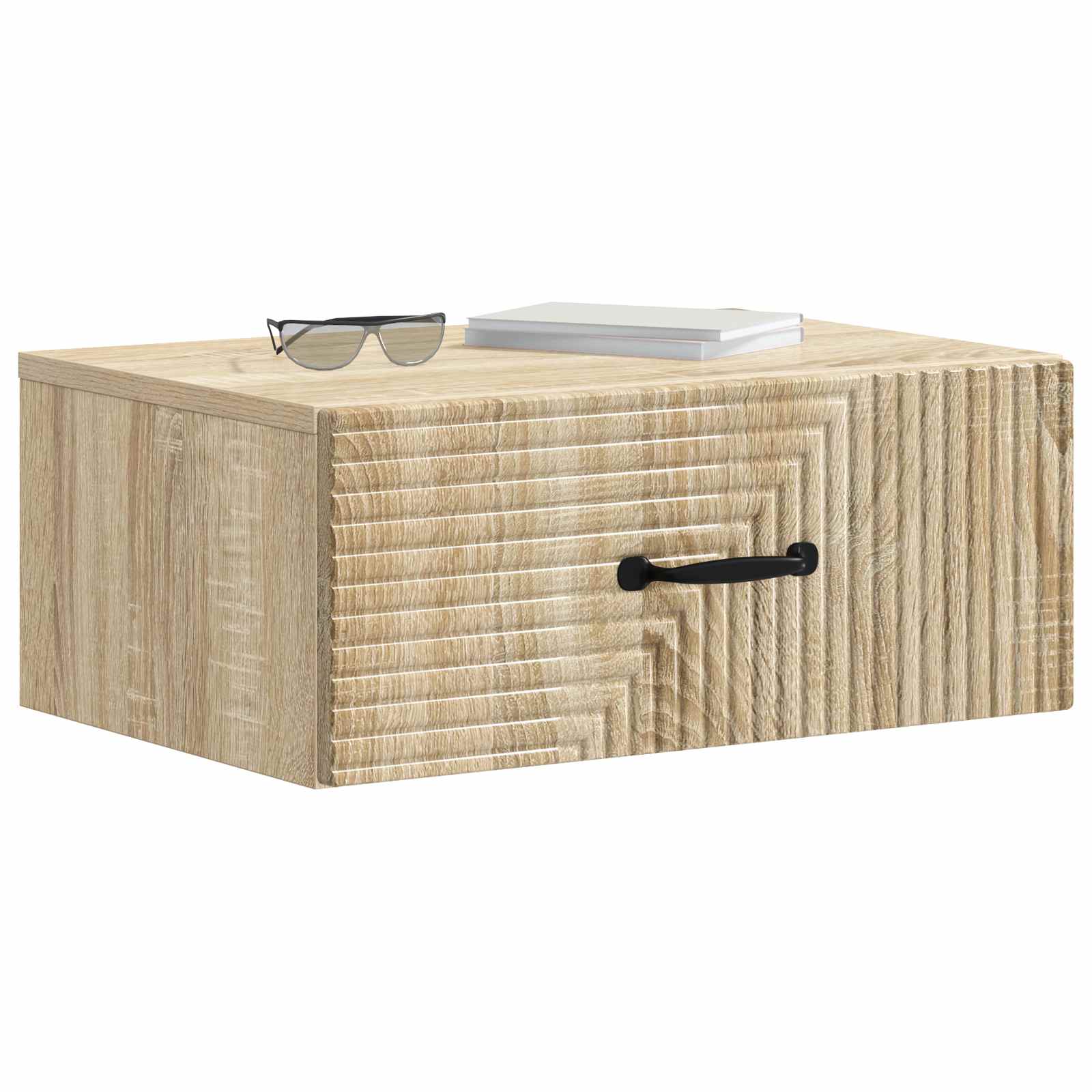 vidaXL Wisząca Szafka Nocna z szufladą dąb Sonoma 49 x 34,5 x 20 cm