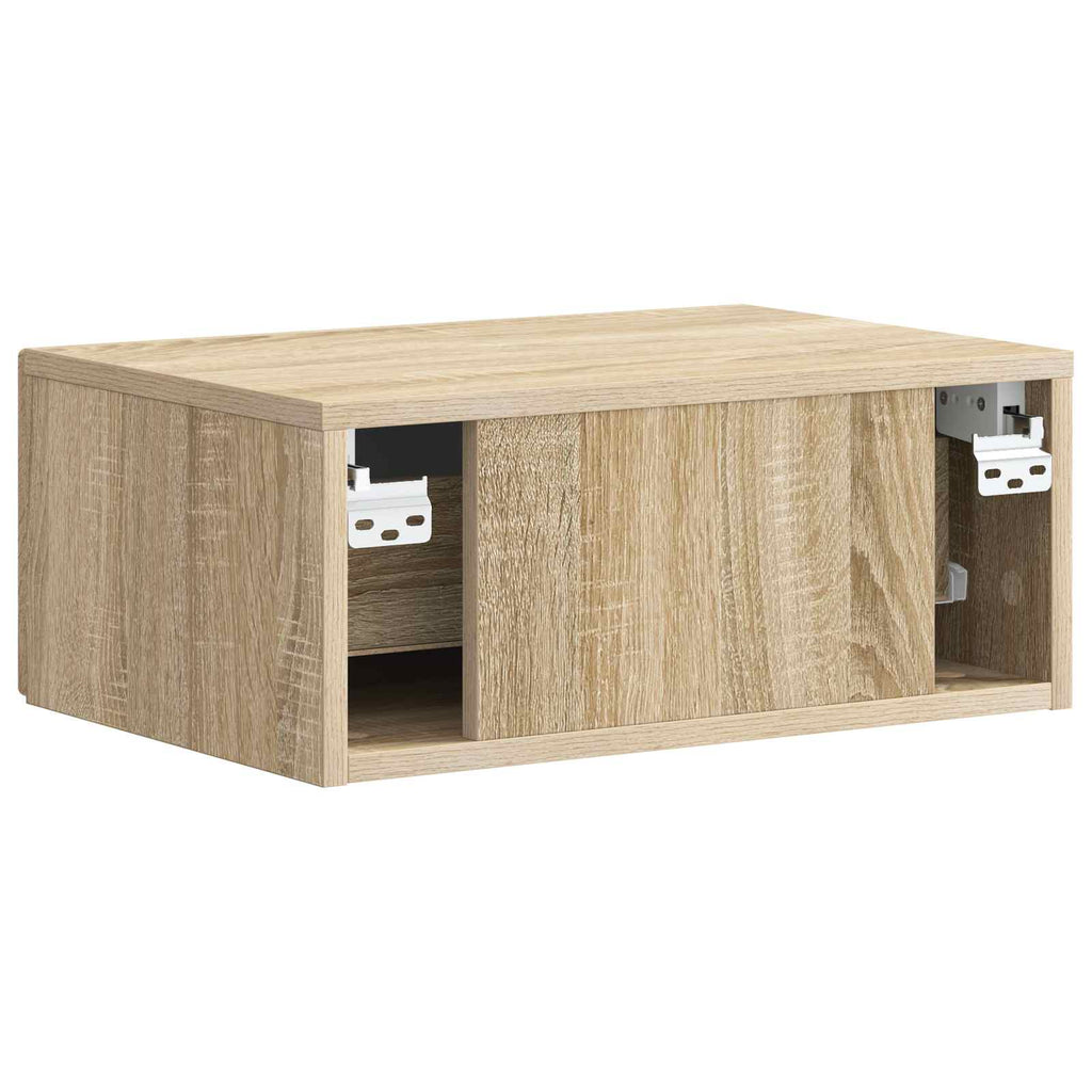 vidaXL Wisząca Szafka Nocna 2 pcs dąb Sonoma 49 x 34,5 x 20 cm