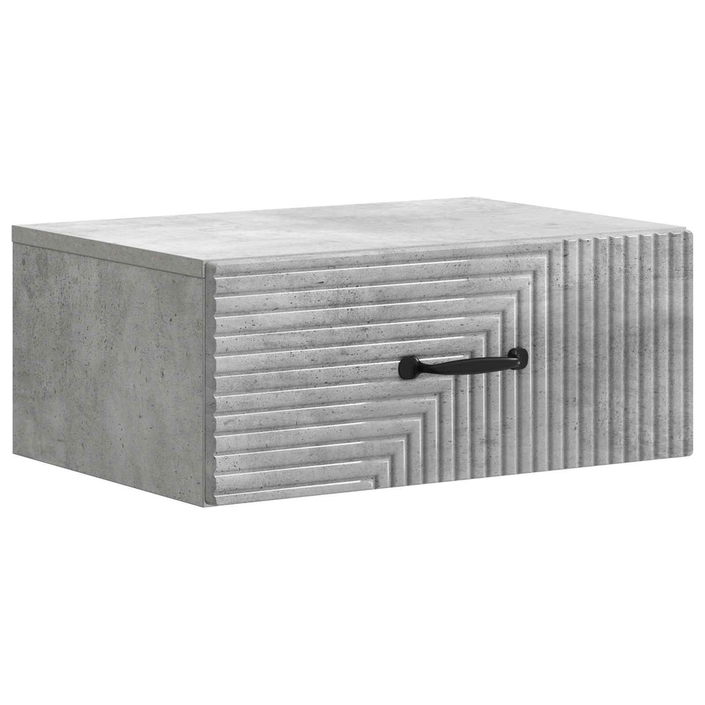 vidaXL Wisząca Szafka Nocna Betonowy szary 49 x 34,5 x 20 cm