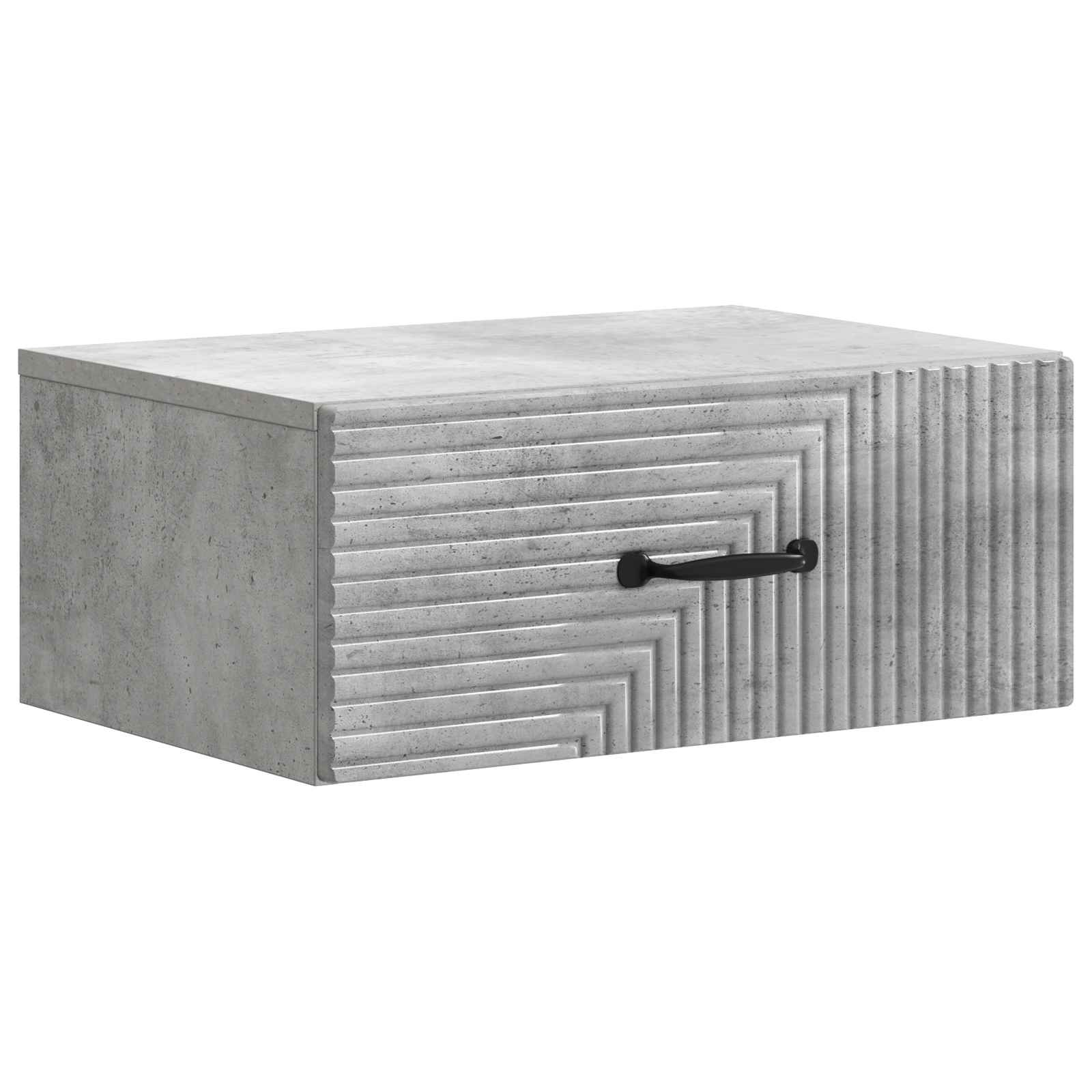 vidaXL Wisząca Szafka Nocna Betonowy szary 49 x 34,5 x 20 cm