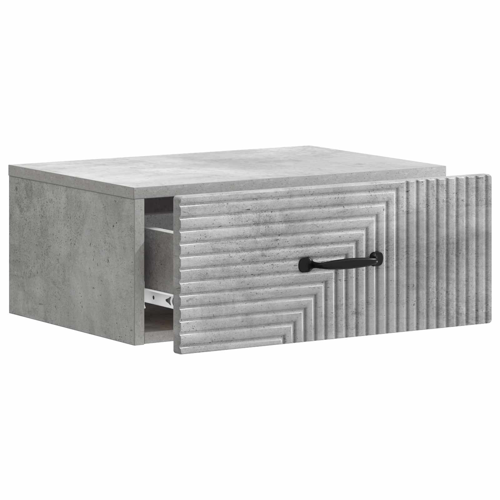 vidaXL Wisząca Szafka Nocna Betonowy szary 49 x 34,5 x 20 cm