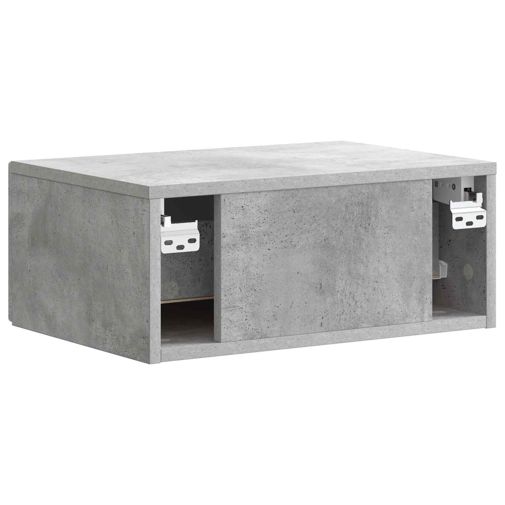 vidaXL Wisząca Szafka Nocna Betonowy szary 49 x 34,5 x 20 cm