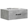 vidaXL Wisząca Szafka Nocna Betonowy szary 49 x 34,5 x 20 cm