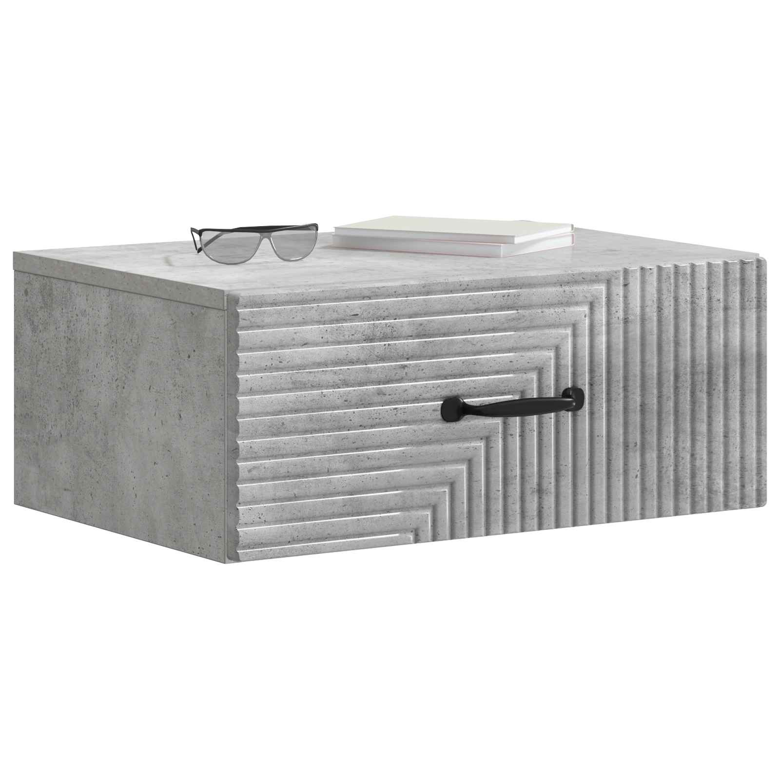 vidaXL Wisząca Szafka Nocna 2 pcs Betonowy szary 49 x 34,5 x 20 cm