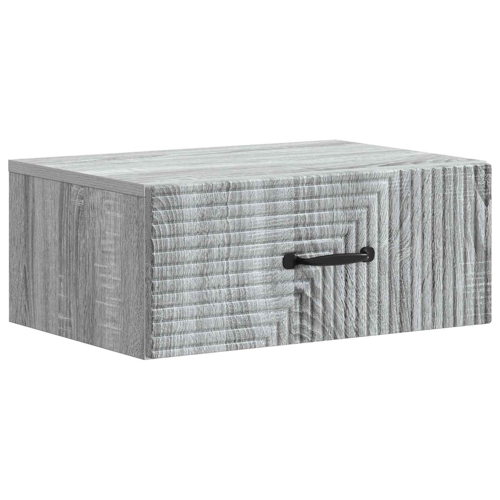 vidaXL Wisząca Szafka Nocna 2 pcs Szary Sonoma 49 x 34,5 x 20 cm