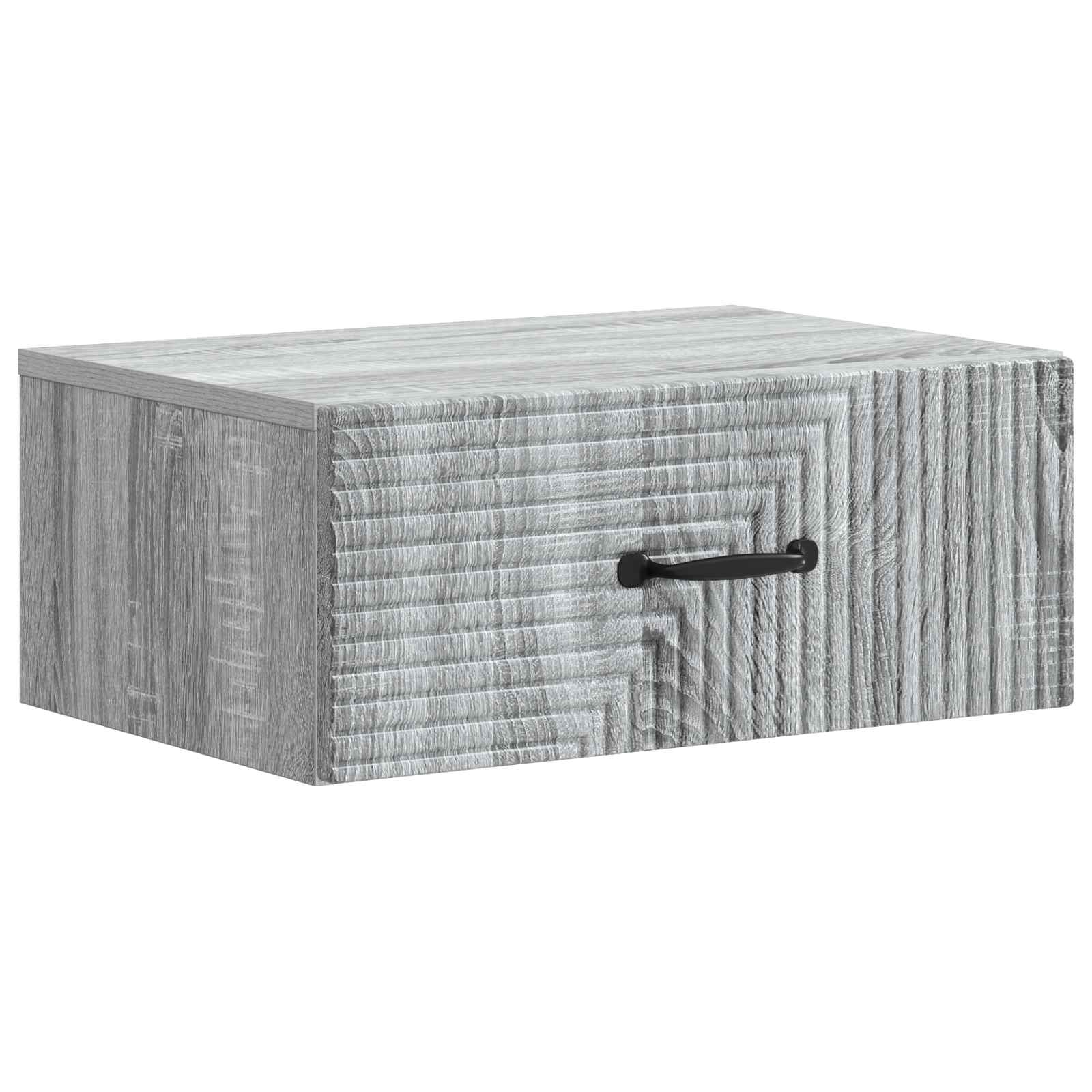 vidaXL Wisząca Szafka Nocna 2 pcs Szary Sonoma 49 x 34,5 x 20 cm
