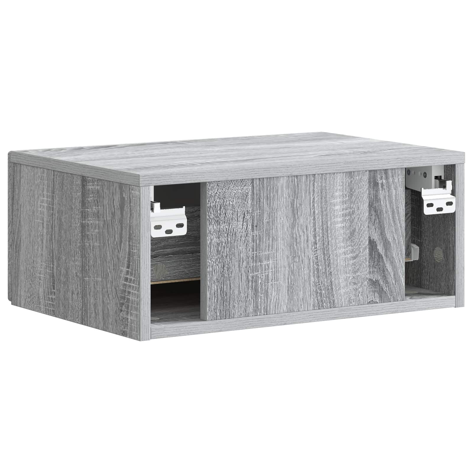 vidaXL Wisząca Szafka Nocna 2 pcs Szary Sonoma 49 x 34,5 x 20 cm