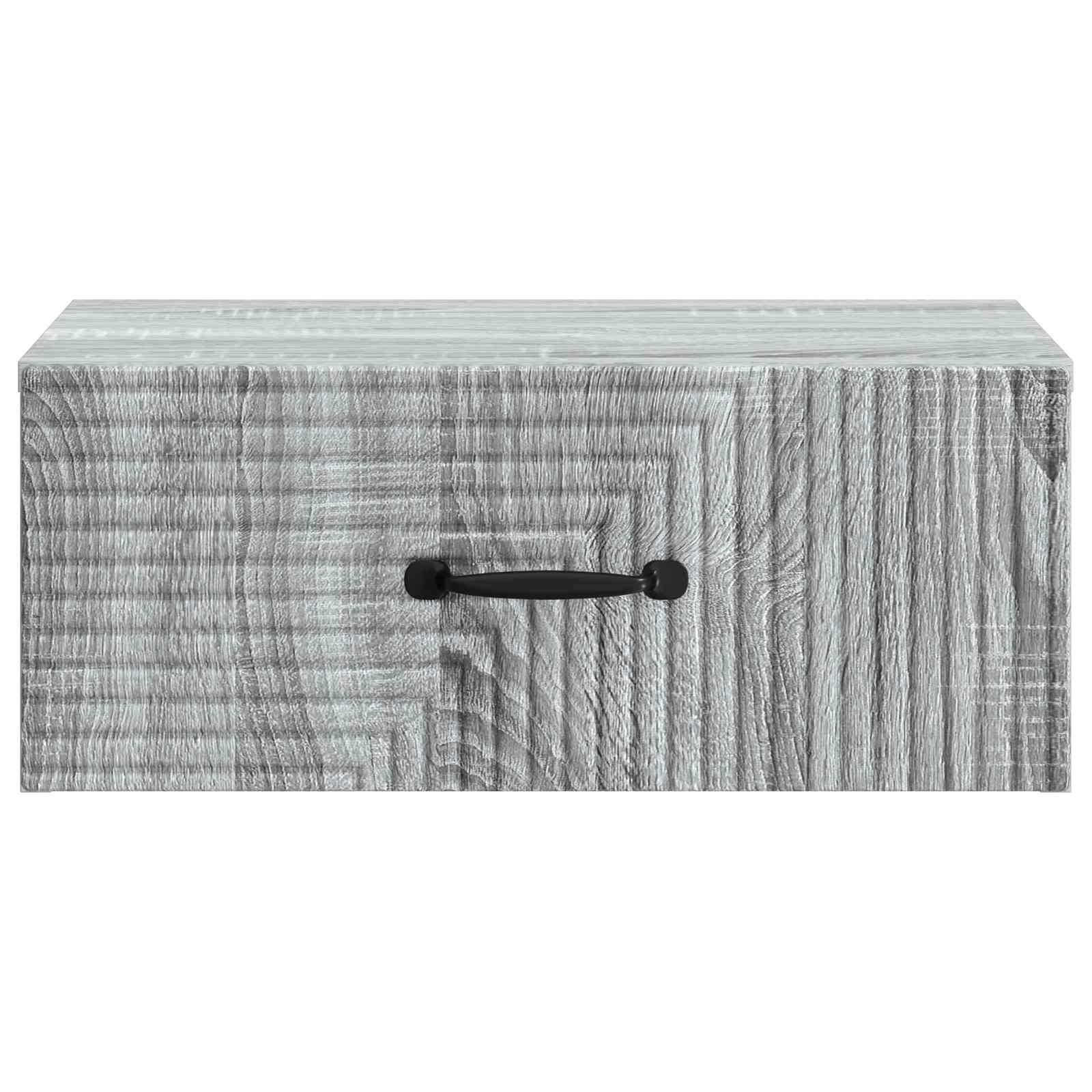 vidaXL Wisząca Szafka Nocna 2 pcs Szary Sonoma 49 x 34,5 x 20 cm