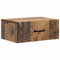 vidaXL Wisząca Szafka Nocna z szufladą Stare drewno 49 x 34,5 x 20 cm