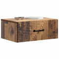vidaXL Wisząca Szafka Nocna z szufladą Stare drewno 49 x 34,5 x 20 cm