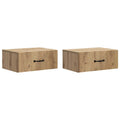 vidaXL Wisząca Szafka Nocna 2 pcs Dąb artisan 49 x 34,5 x 20 cm
