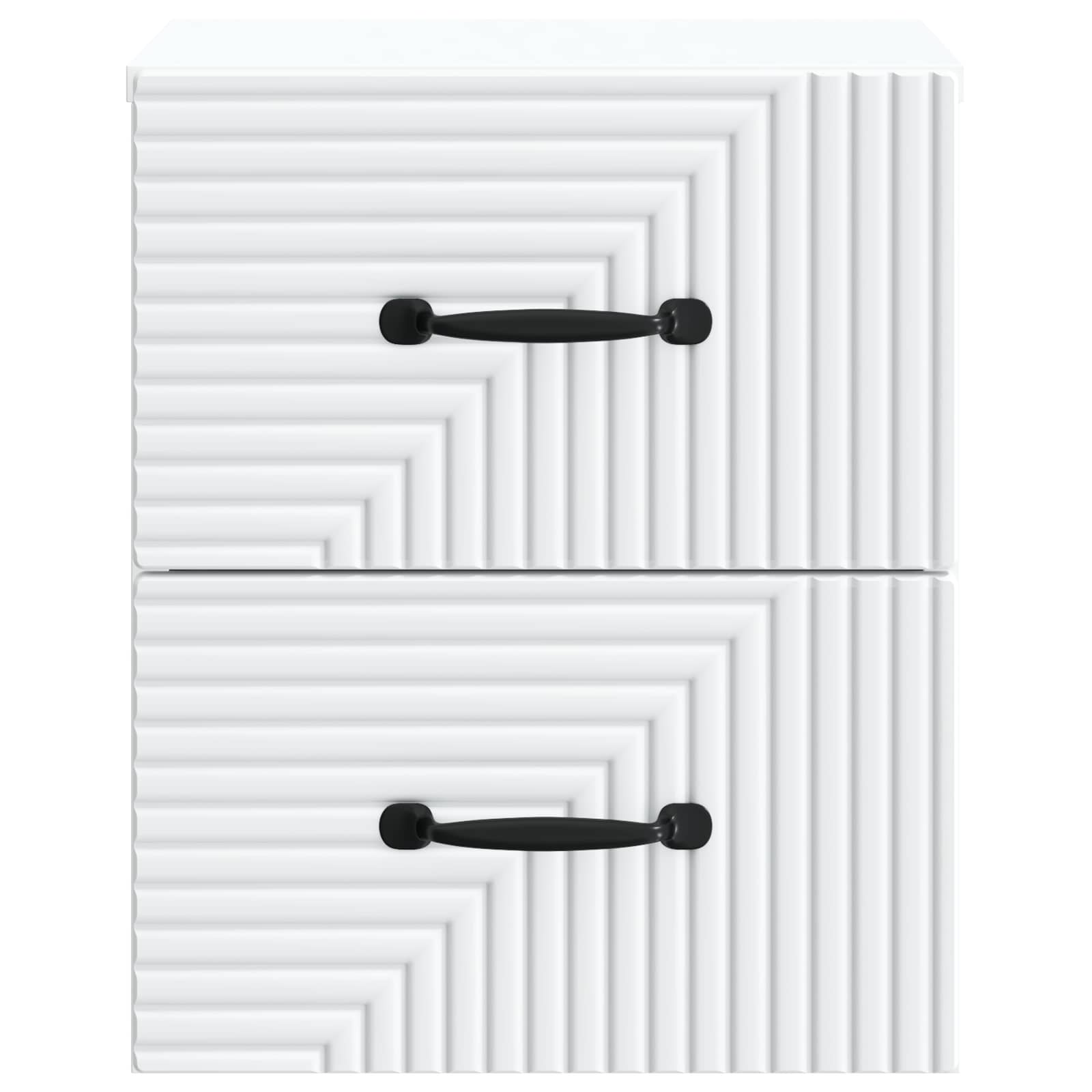 vidaXL Wisząca Szafka Nocna z szufladą 2 pcs Biały 34,5 x 33 x 40 cm