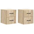 vidaXL Wisząca Szafka Nocna 2 pcs dąb Sonoma 34,5 x 33 x 40 cm