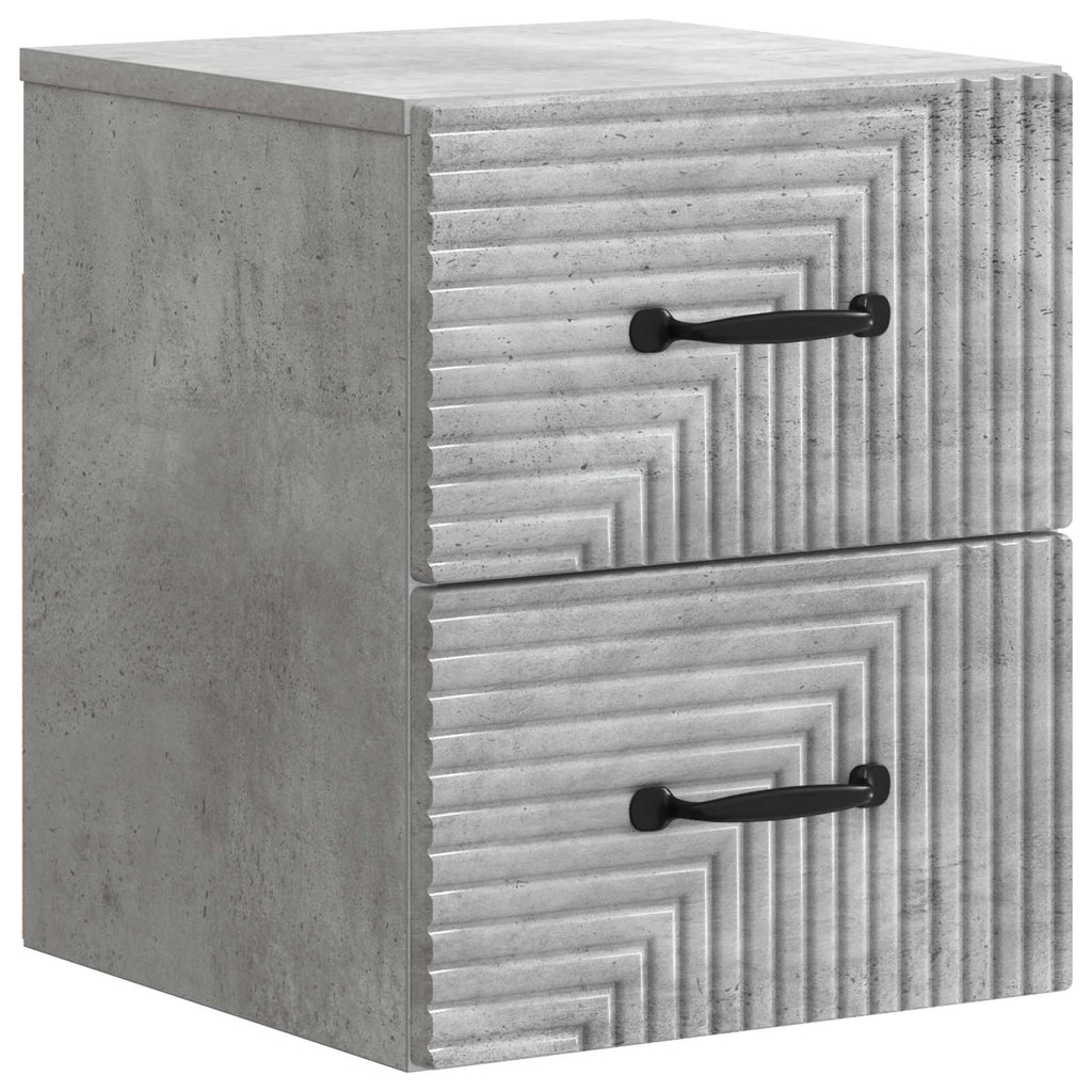 vidaXL Wisząca Szafka Nocna Betonowy szary 34,5 x 33 x 40 cm