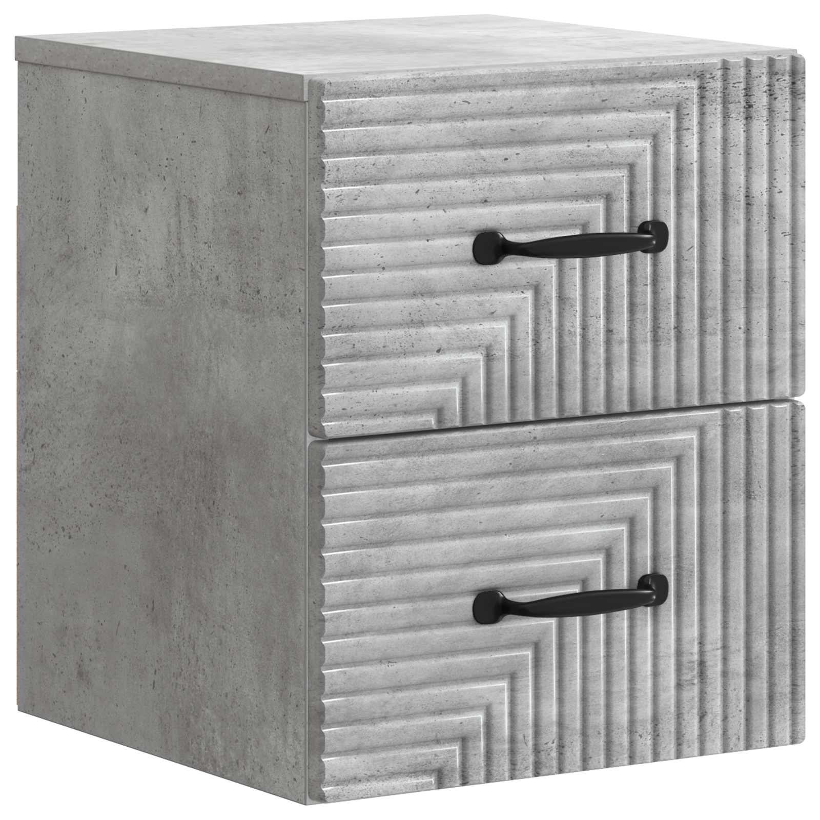vidaXL Wisząca Szafka Nocna Betonowy szary 34,5 x 33 x 40 cm