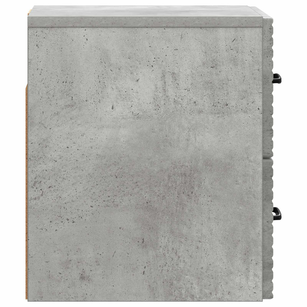 vidaXL Wisząca Szafka Nocna Betonowy szary 34,5 x 33 x 40 cm