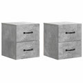 vidaXL Wisząca Szafka Nocna 2 pcs Betonowy szary 34,5 x 33 x 40 cm