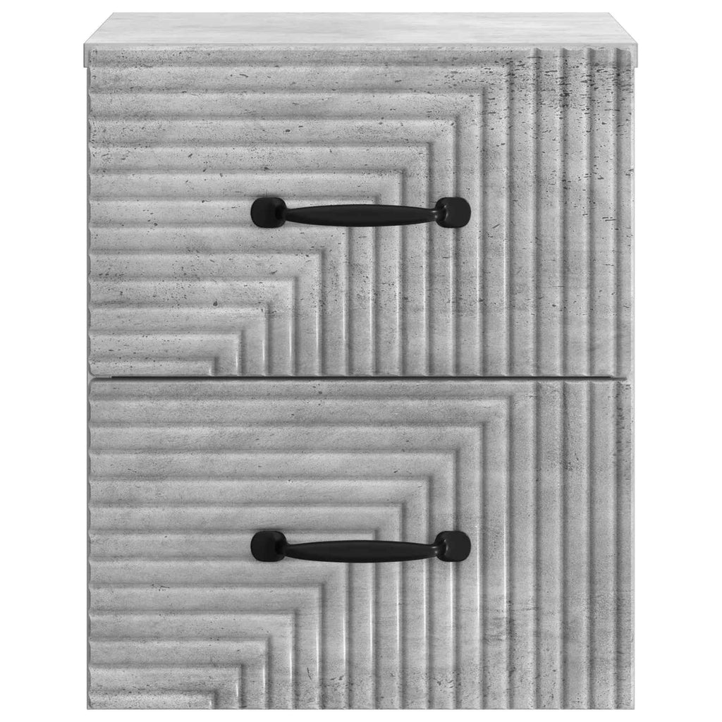 vidaXL Wisząca Szafka Nocna 2 pcs Betonowy szary 34,5 x 33 x 40 cm
