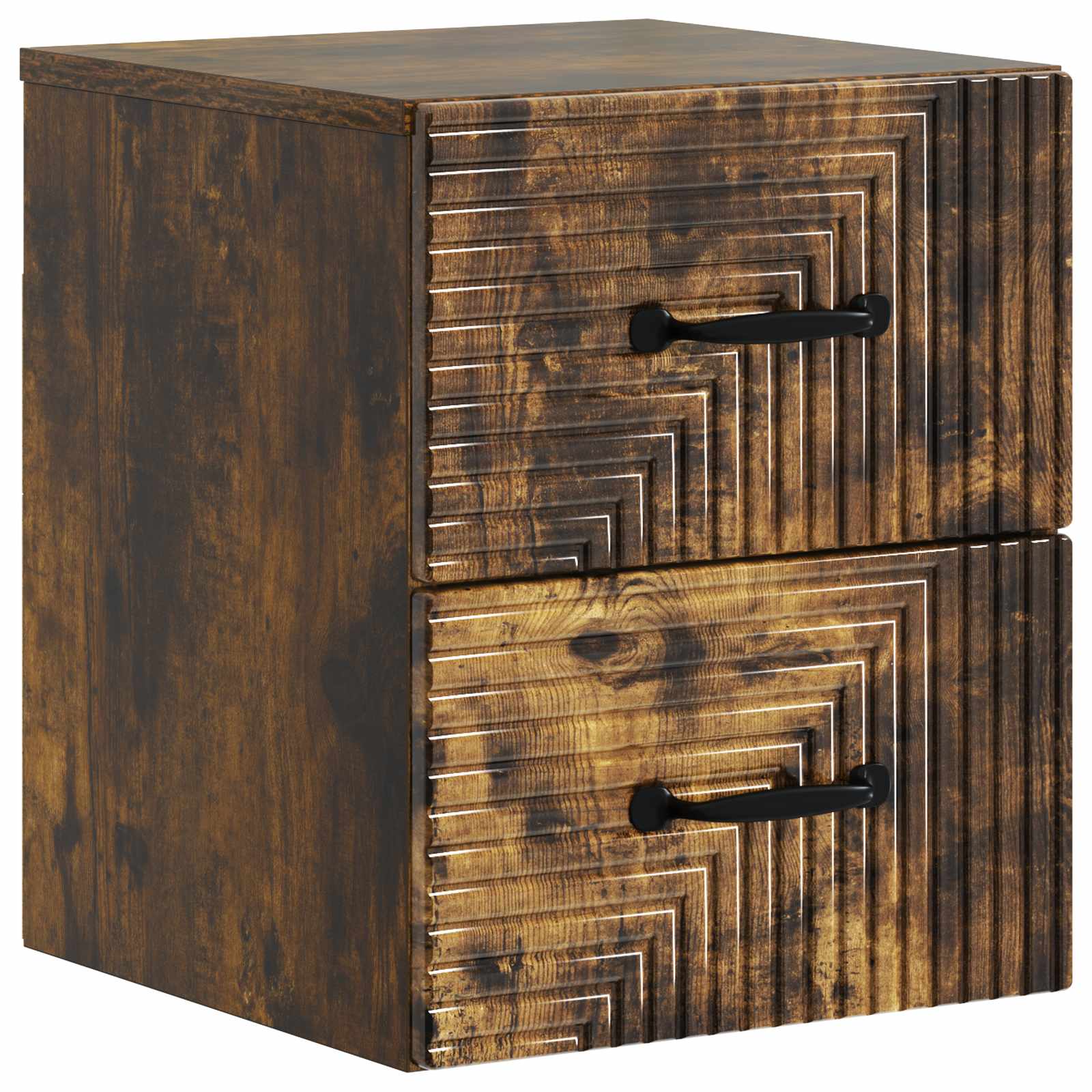 vidaXL Wisząca Szafka Nocna 2 pcs Dąb wędzony 34,5 x 33 x 40 cm