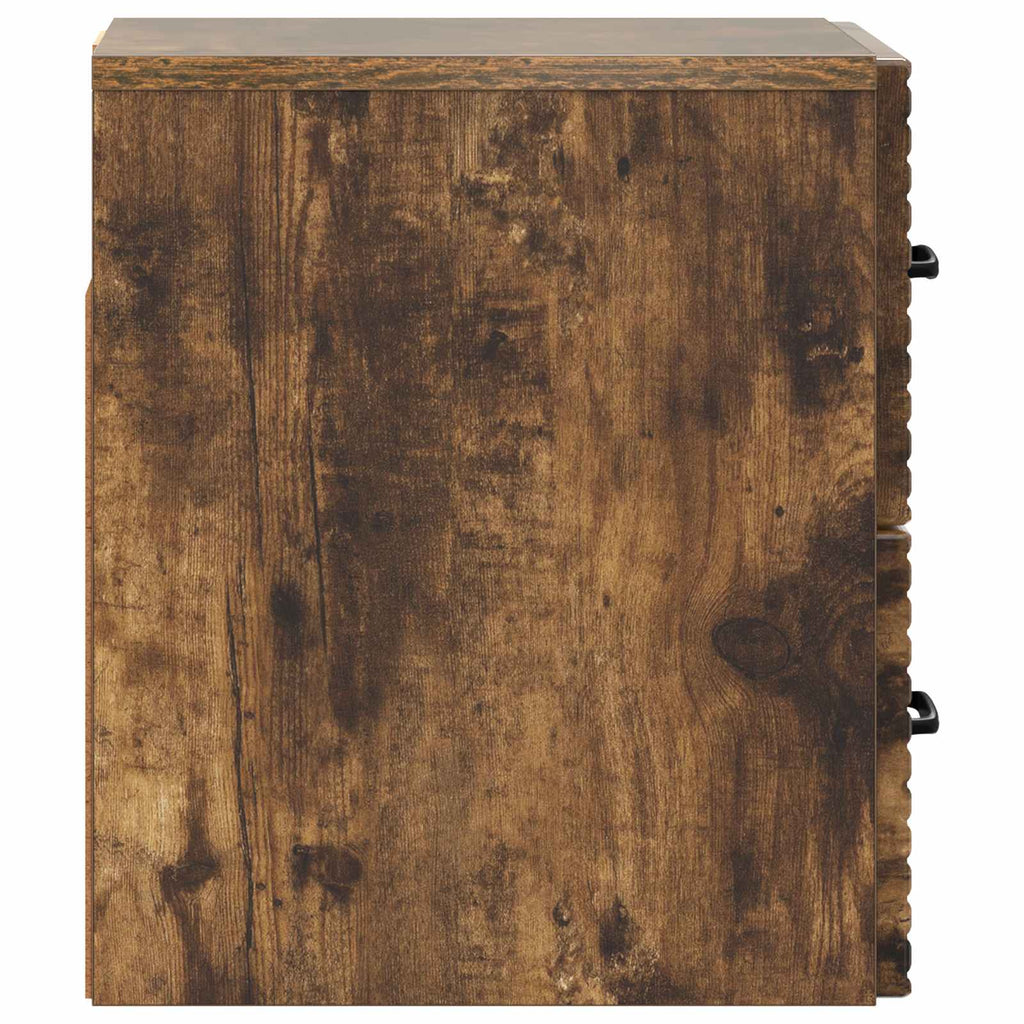 vidaXL Wisząca Szafka Nocna 2 pcs Dąb wędzony 34,5 x 33 x 40 cm