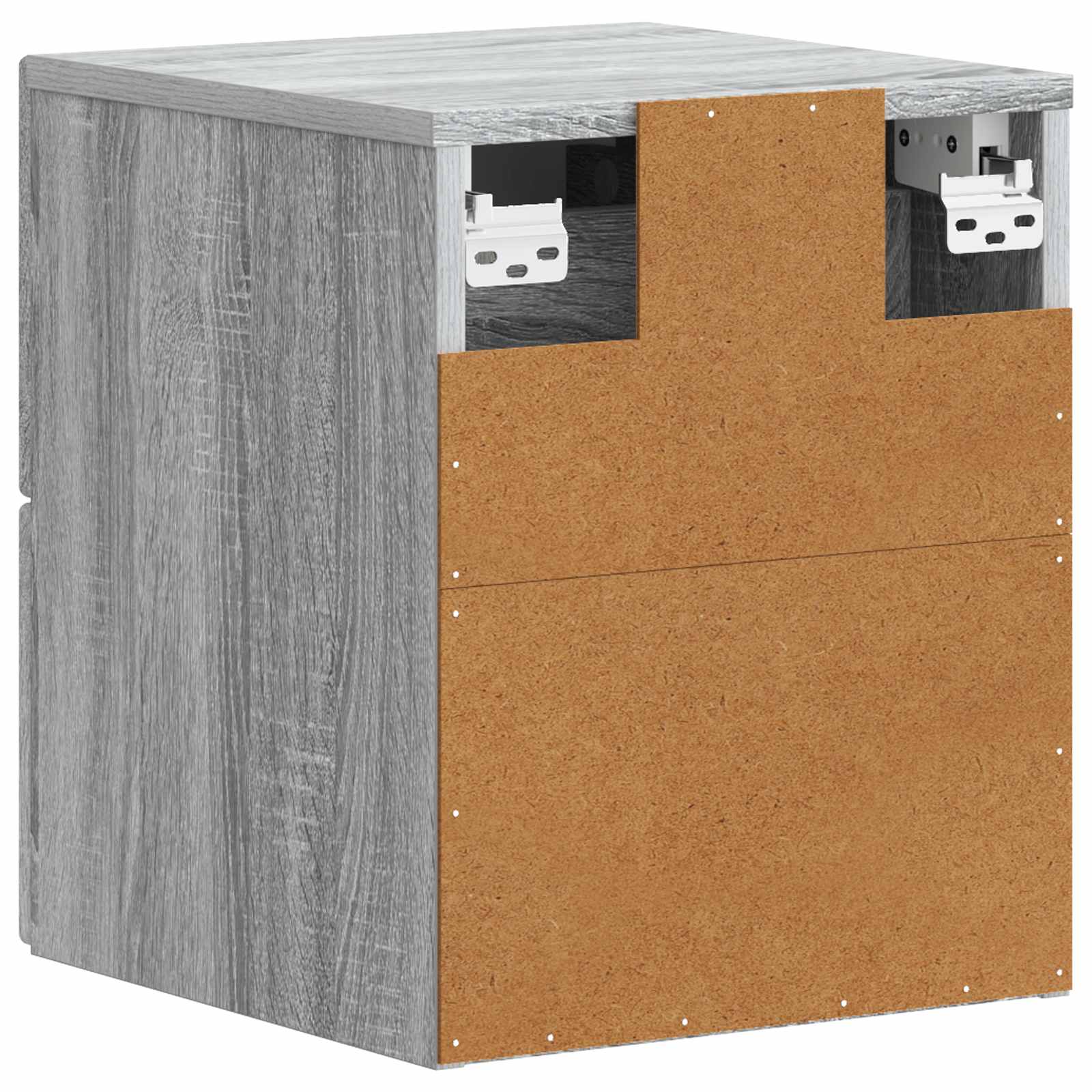 vidaXL Wisząca Szafka Nocna 2 pcs Szary Sonoma 34,5 x 33 x 40 cm